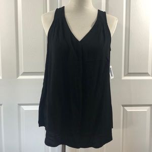 NWT black sleeveless blouse